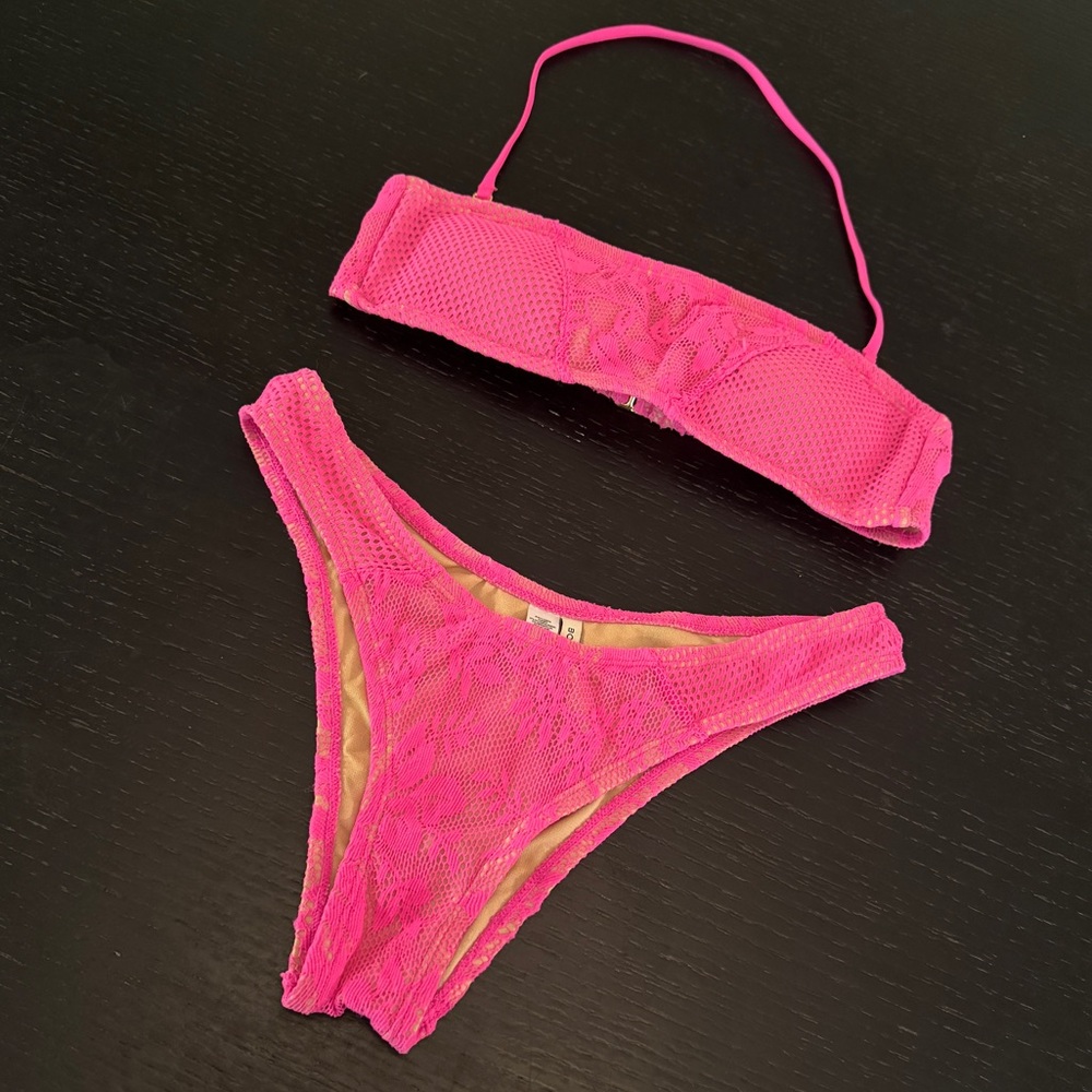 HOT Pink Lace Bikini Set 💗